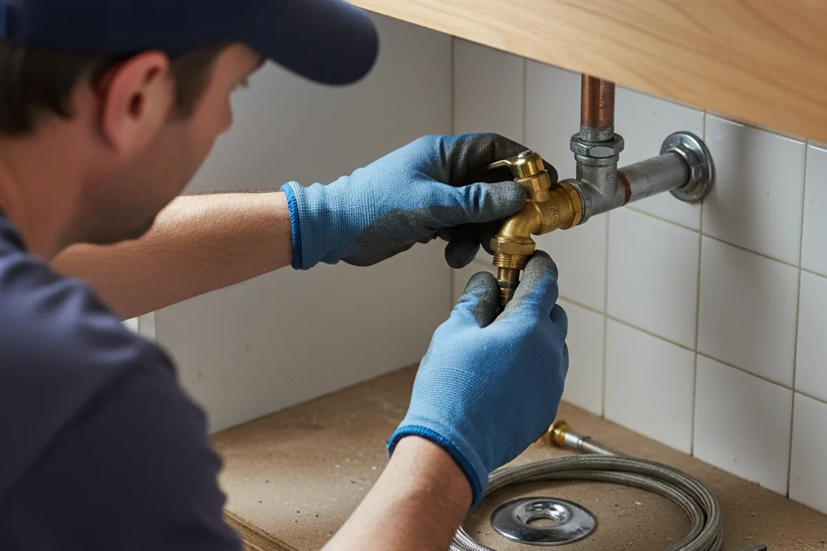 Shutoff valve and fitting work during Faucet and Fixture Repair in Beulah